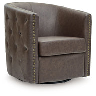 Brentlow - Swivel Accent Chair Dark Brown by Signature Design by Ashley® | Bel Furniture