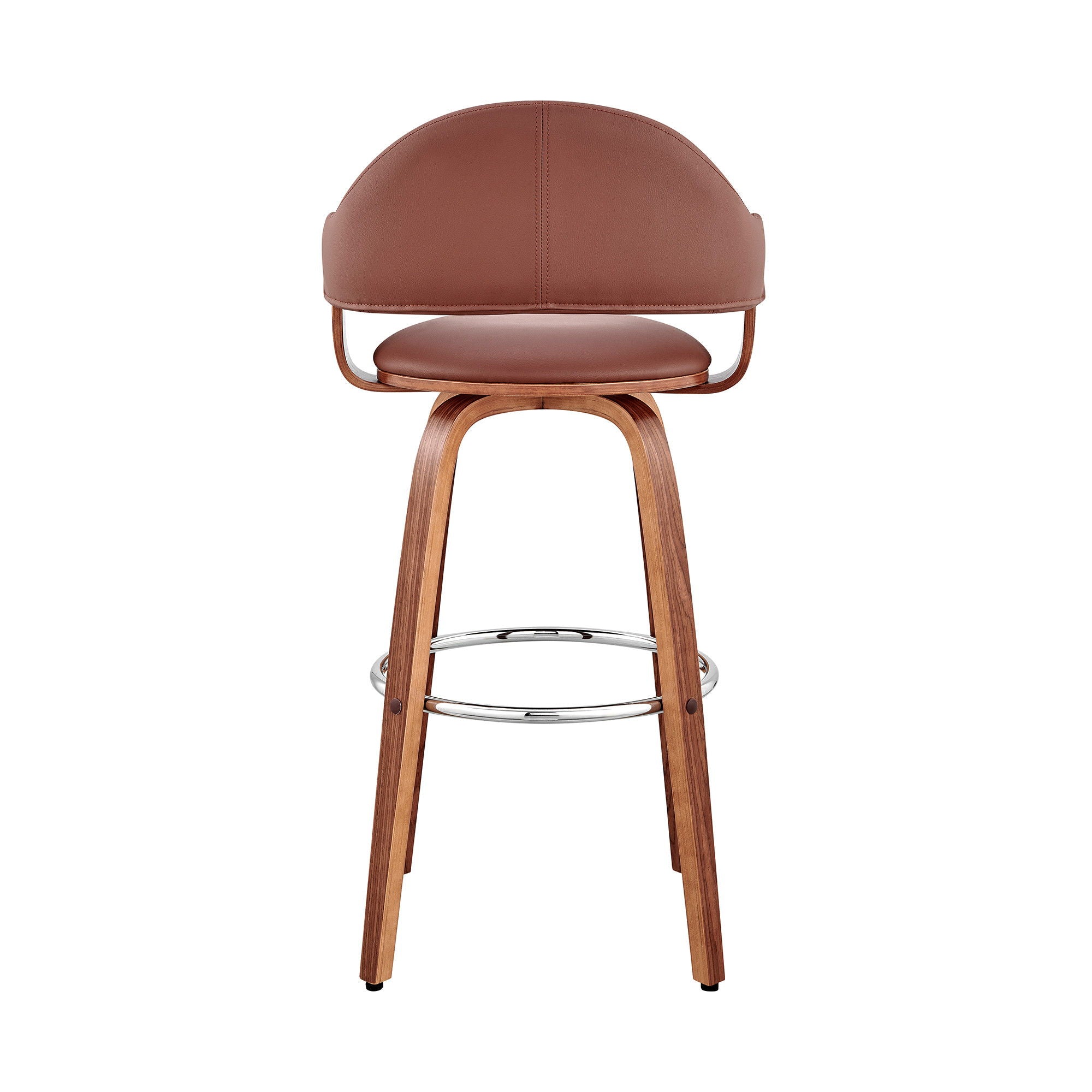 Swivel Low Back Bar Height Bar Chair - Brown