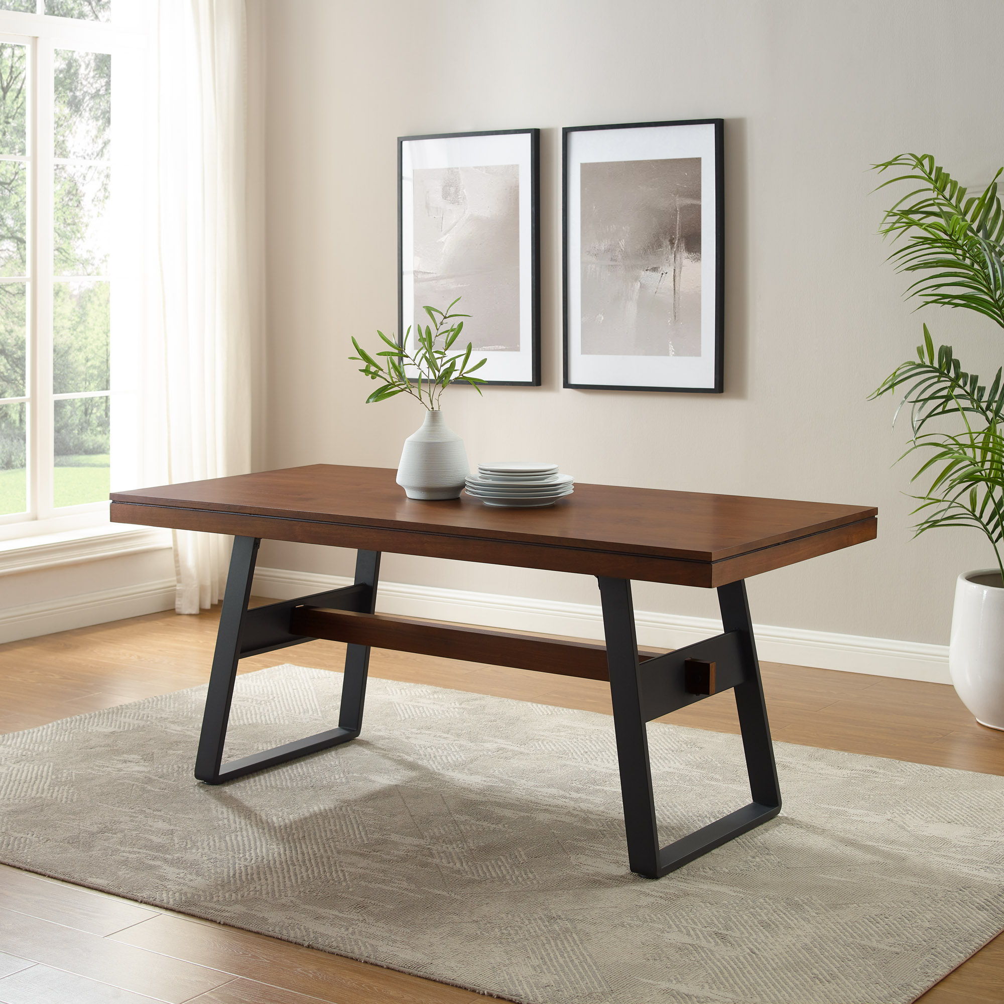 Modern Industrial Large Dining Table