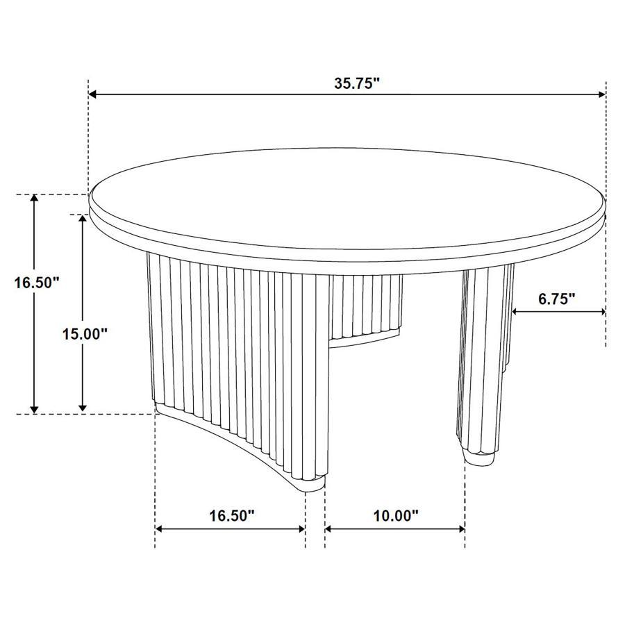 Adina - Round Coffee Table Set