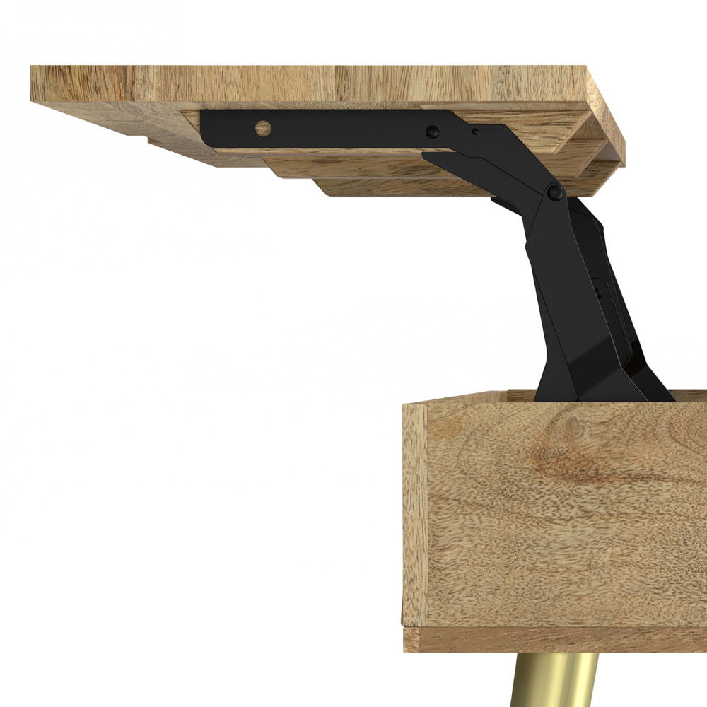 Jager - Lift Top Coffee Table Handcrafted by Simpli-Home | Bel Furniture