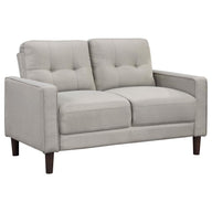 Bowen - Upholstered Track Arm Tufted Loveseat Beige by Coaster Fine Furniture | Bel Furniture