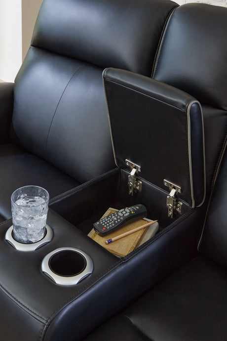 5Z-Comfort - Relaxation - Power Reclining Loveseat with Console / Adj Headrest by Signature Design by Ashley® | Bel Furniture