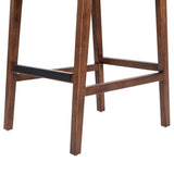 Andre - Counter Stool With Back - Pecan Brown by Jennifer Taylor Home | Bel Furniture