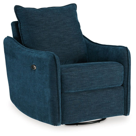 Mcburg - Swivel Power Recliner Blue by Signature Design by Ashley® | Bel Furniture