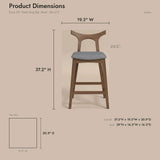 Hester - Upholstered, Square Bar Chair (Set of 2)
