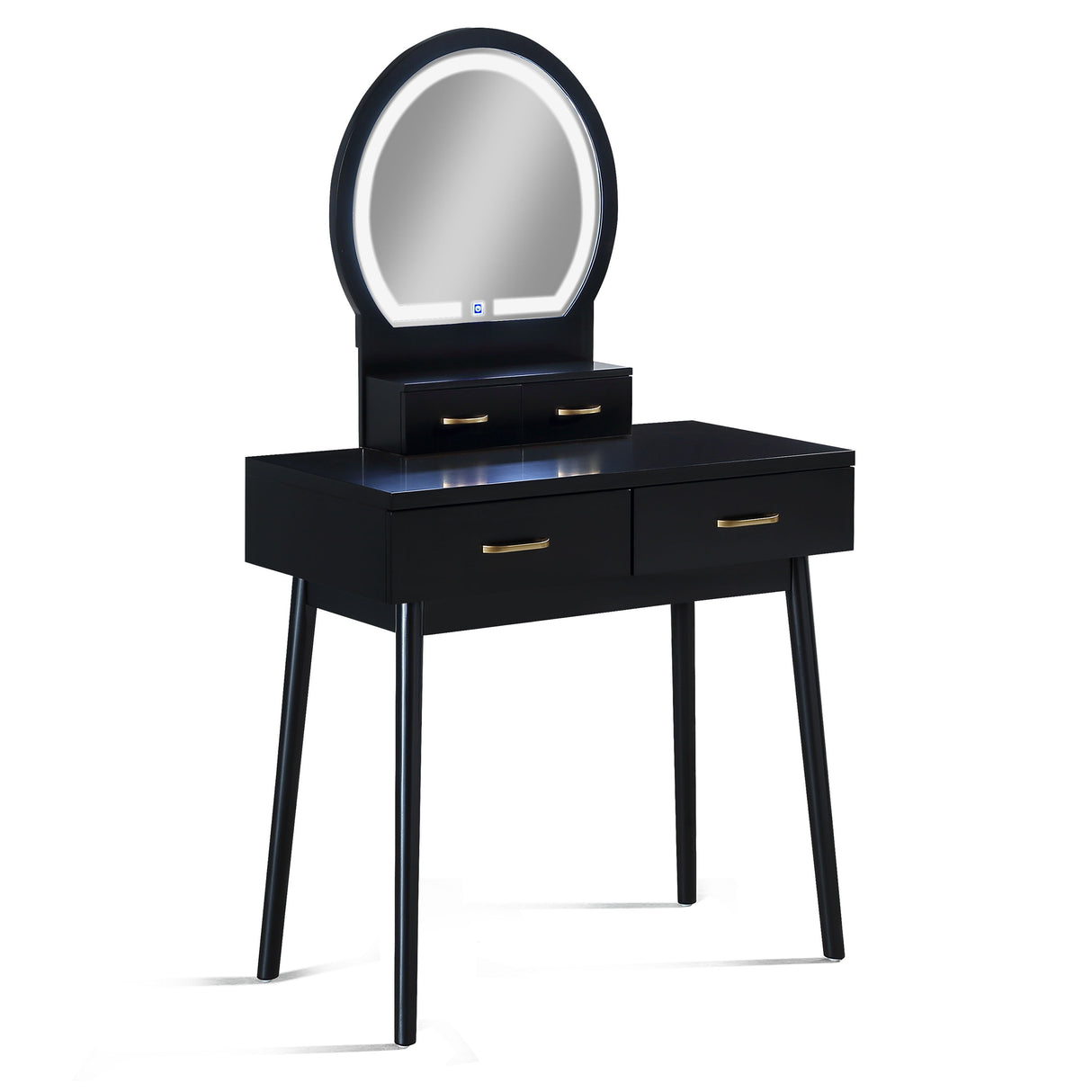 Cecilia - Vanity Table & Stool by Crown Mark | Bel Furniture