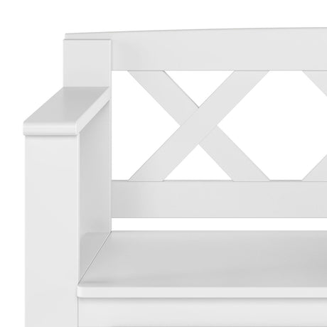 Amherst - Small Transitional Entryway Storage Bench - view 22