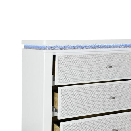 Adalid - Chest With LED Lighting - White - view 7