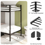Adam - Twin Over Twin Bunk Bed - Black