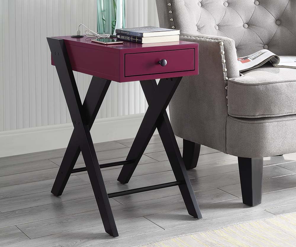 Fierce - Accent Table With Built - In USB Port by Urban Nest | Bel Furniture