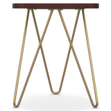 Patrice - Handcrafted Metal And Wood Accent Table