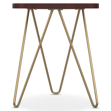 Patrice - Handcrafted Metal And Wood Accent Table - view 8