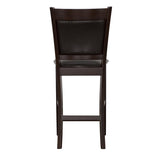 Jaden - Upholstered Counter Chair (Set of 2) - Black And Espresso by CoasterEveryday | Bel Furniture