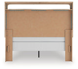 Kinlanni - 3 Pc. - Queen Upholstered Panel Bed, Dresser And Mirror - Tan
