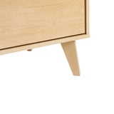 Mid-Century Hans 6 Drawer Dresser With Cut-Out Handles by Walker Edison | Bel Furniture