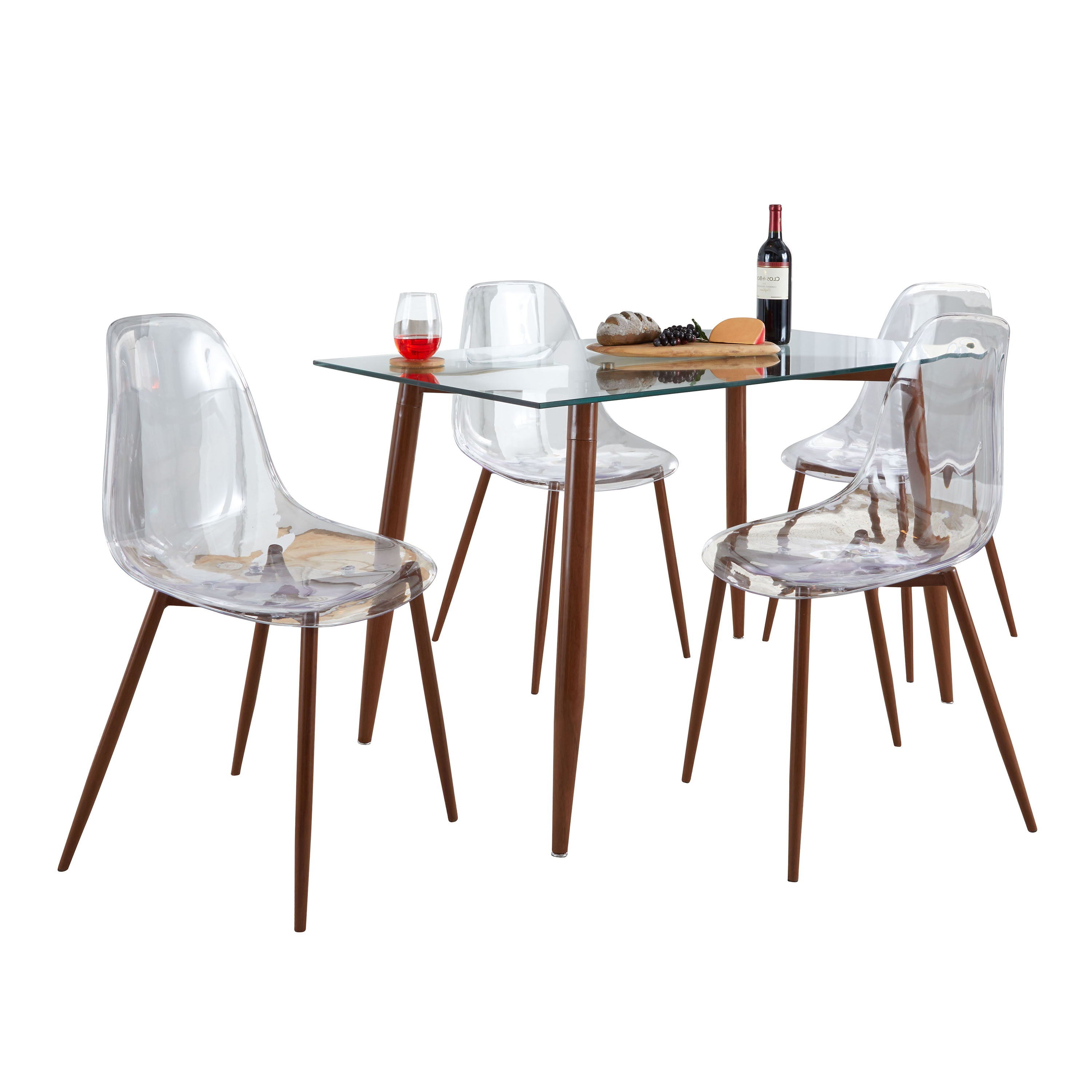 Clara - 5 Piece Mid Century Modern Dining Set