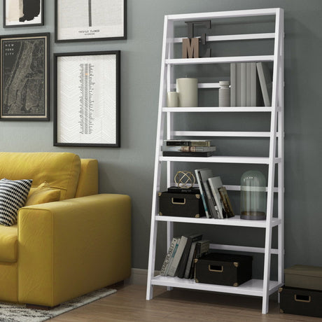 Acadian - Handcrafted Wide Bookcase by Simpli-Home | Bel Furniture