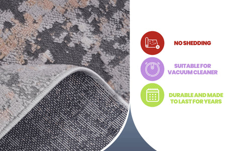 Marfi - 8' X 10' Abstract Area Rug - Gray / Multi - view 5