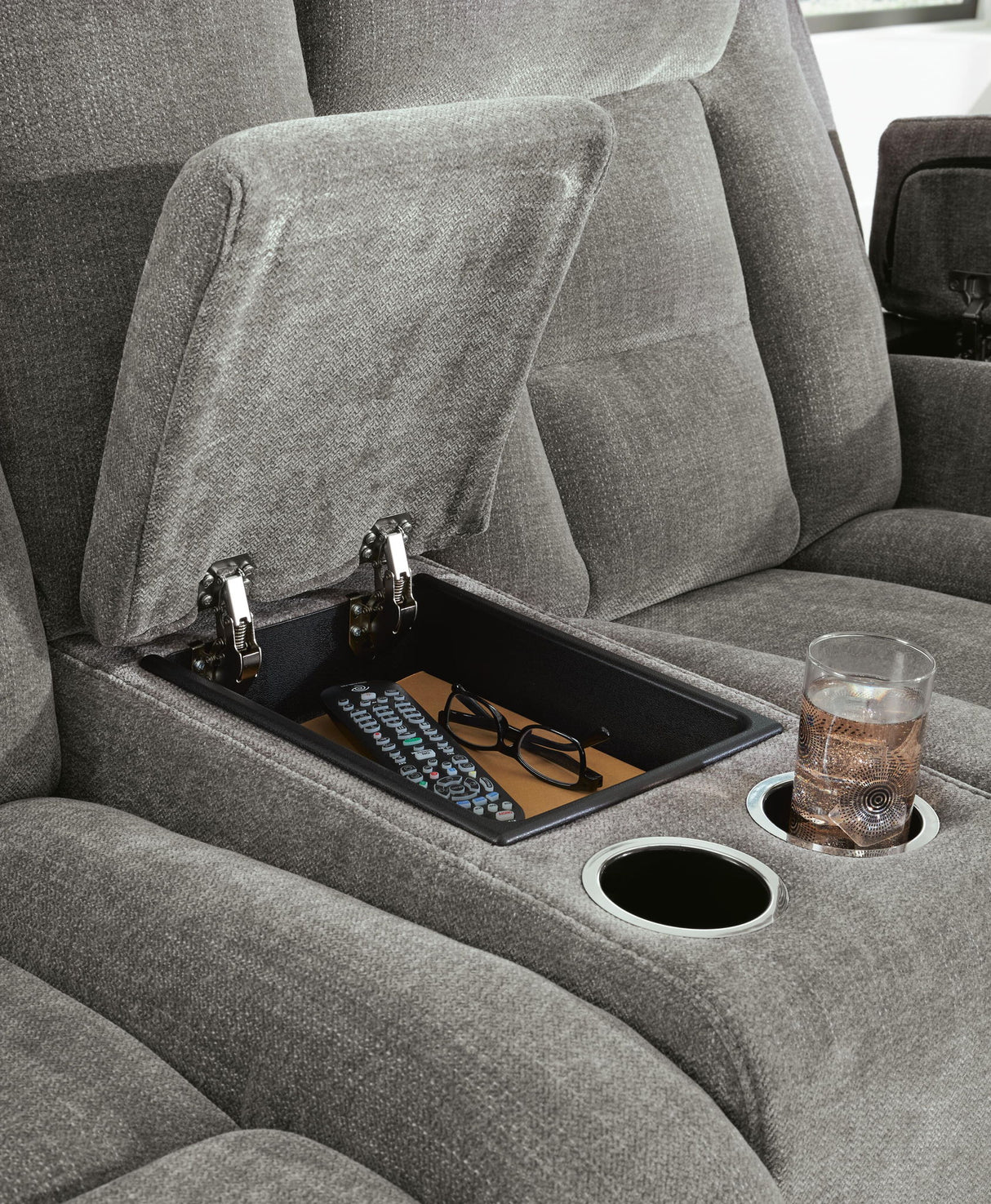 Mixed Motion - Power Reclining Loveseat With Console / Adjustable Headrest