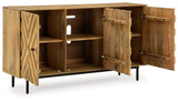Cadewick - Natural - Accent Cabinet by Signature Design by Ashley® | Bel Furniture