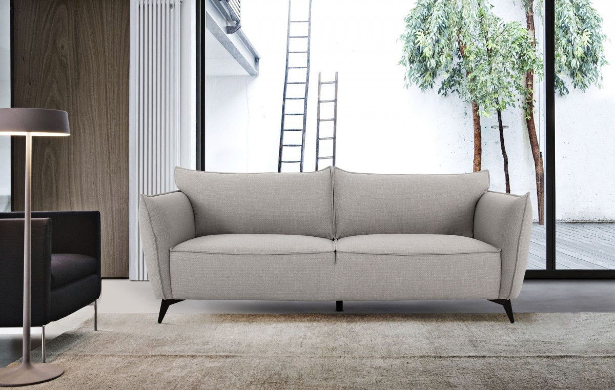 Sofa With Black Legs - Gray