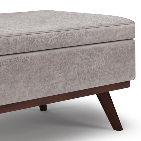 Owen - Lift Top Large Coffee Table Storage Ottoman, Mid Century Style - view 18