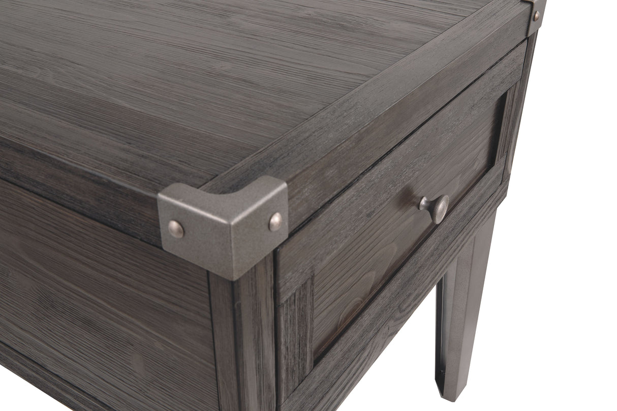 Todoe - Dark Gray - Rectangular End Table by Signature Design by Ashley® | Bel Furniture
