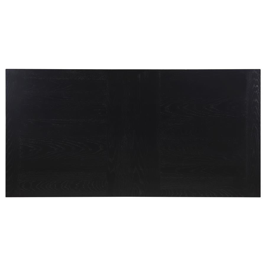 Catherine - Rectangular Wood Dining Table - Black by Coaster Fine Furniture | Bel Furniture