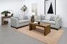 Salizar - Upholstered Flared Arm Sofa Set Gray 2 Pc. Sofa, Loveseat by CoasterEssence | Bel Furniture