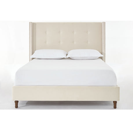 Peyton - Upholstered Bed With 54" High Headboard, Traditional Hand Buttoned Tufting - view 18