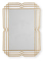 Claybrook - Gold Finish - Accent Mirror by Signature Design by Ashley® | Bel Furniture
