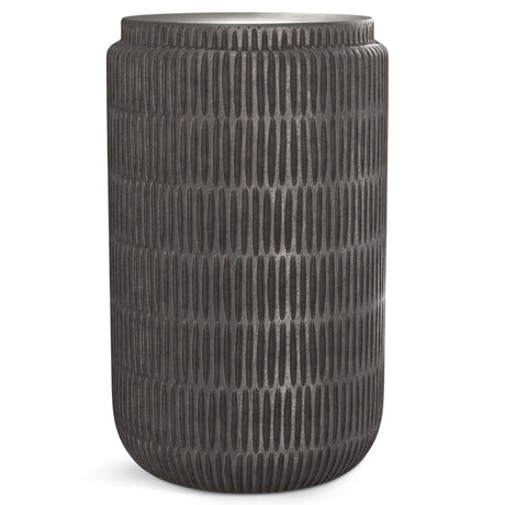 Juno - Cast Aluminum Side Table - Black by Simpli-Home | Bel Furniture