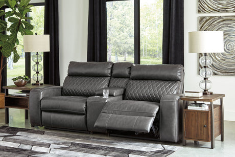 Samperstone - Power Reclining Sectional - view 23