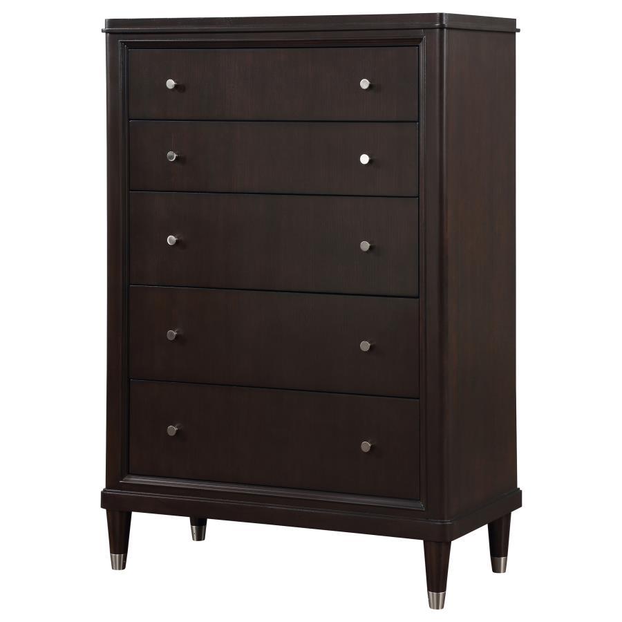 Emberlyn - 5-Drawer Bedroom Chest - Brown by Coaster Fine Furniture | Bel Furniture