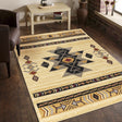 Tribes - 5'3" X 7'3" Southwest Area Rug Polypropylene - Cream by Icona Home Decor | Bel Furniture