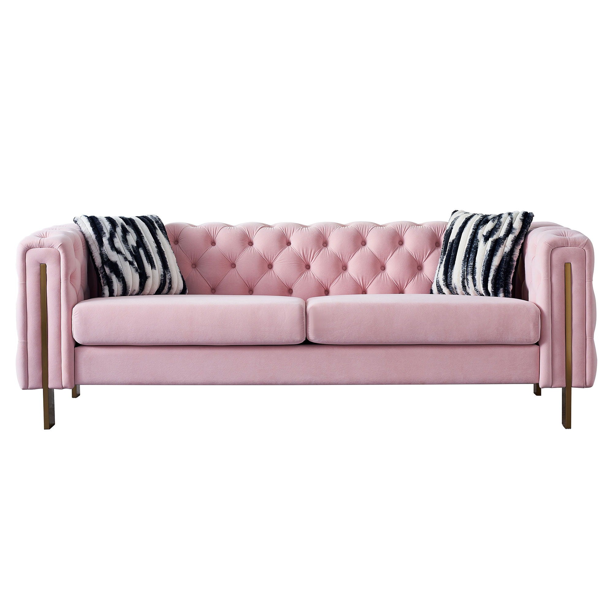 Chesterfield - Modern Tufted Velvet Living Room Sofa, 84.25''W Couch