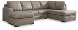 Amuleto - Sectional Beige 2 Pc. RAF Corner Chaise Sectional by Signature Design by Ashley® | Bel Furniture
