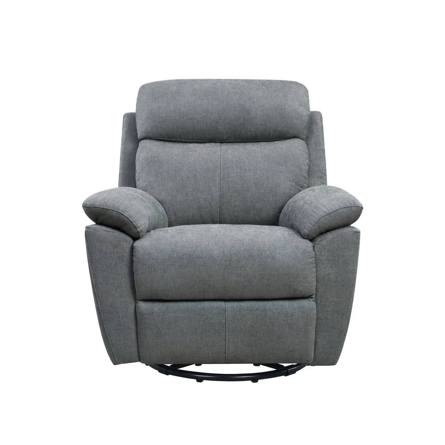 Fabric Power Recliner With Usb - Gray