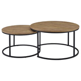 Lainey - 2 Piece Round Nesting Coffee Table - Mango