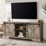 Farmhouse Sliding X Barn Door TV Stand by Walker Edison | Bel Furniture