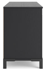 Cayberry - Black - TV Stand With Fireplace by Signature Design by Ashley® | Bel Furniture