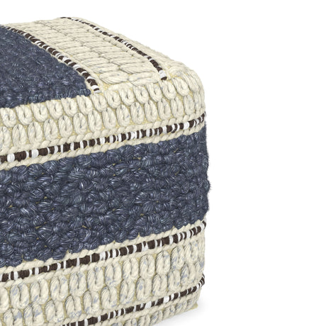 Grady - Handcrafted Square Pouf - view 23
