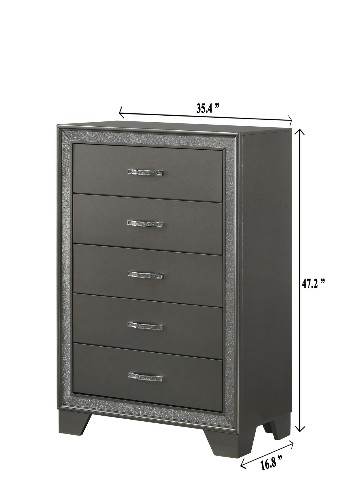 Kaia - Chest - Dark Gray by Crown Mark | Bel Furniture