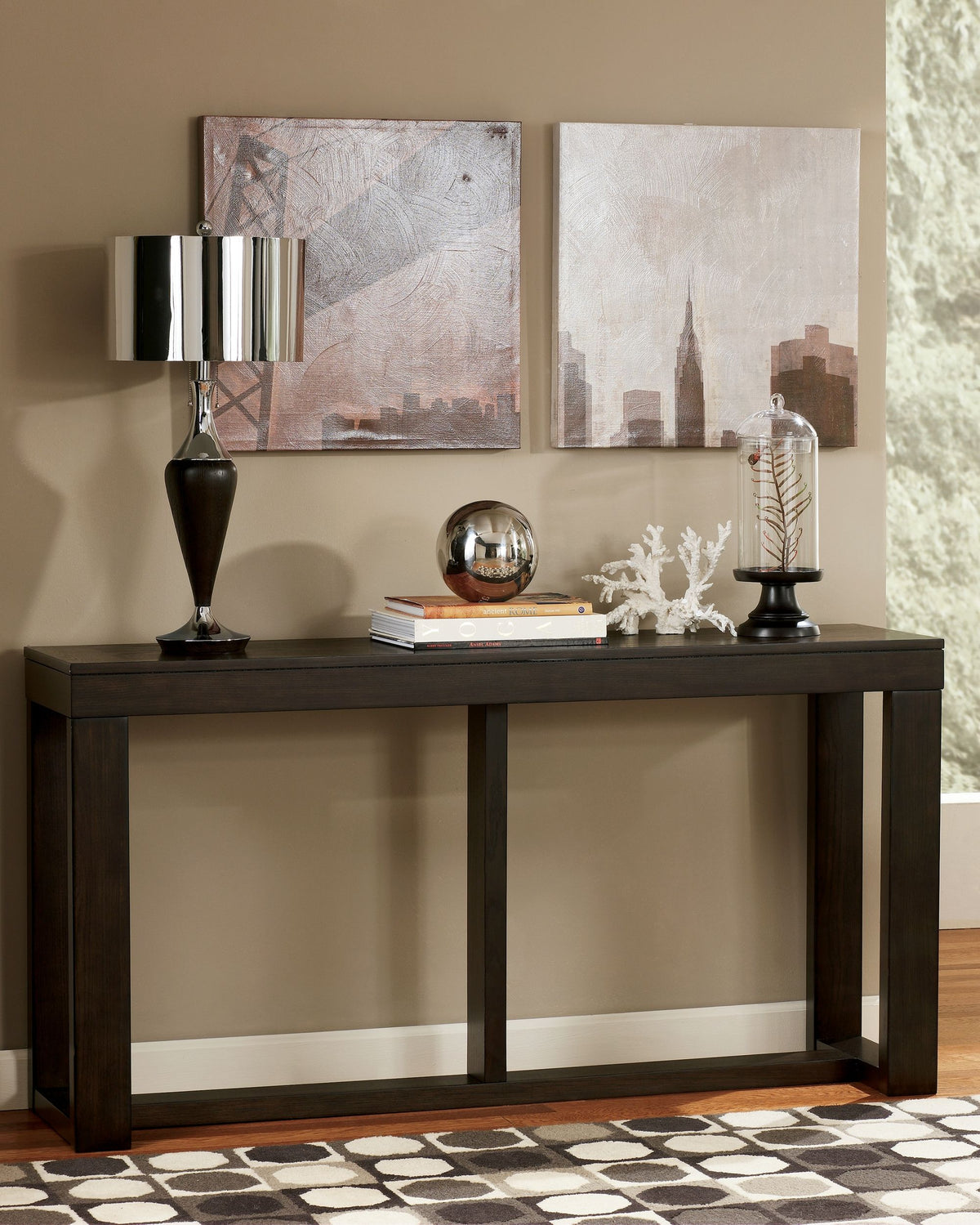 Watson - Dark Brown - Sofa Table by Signature Design by Ashley® | Bel Furniture