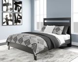 Finch - Panel Platform Bed Black Queen by Signature Design by Ashley® | Bel Furniture