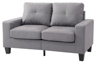 Upholstered Track Arm Loveseat For Cozy Spaces