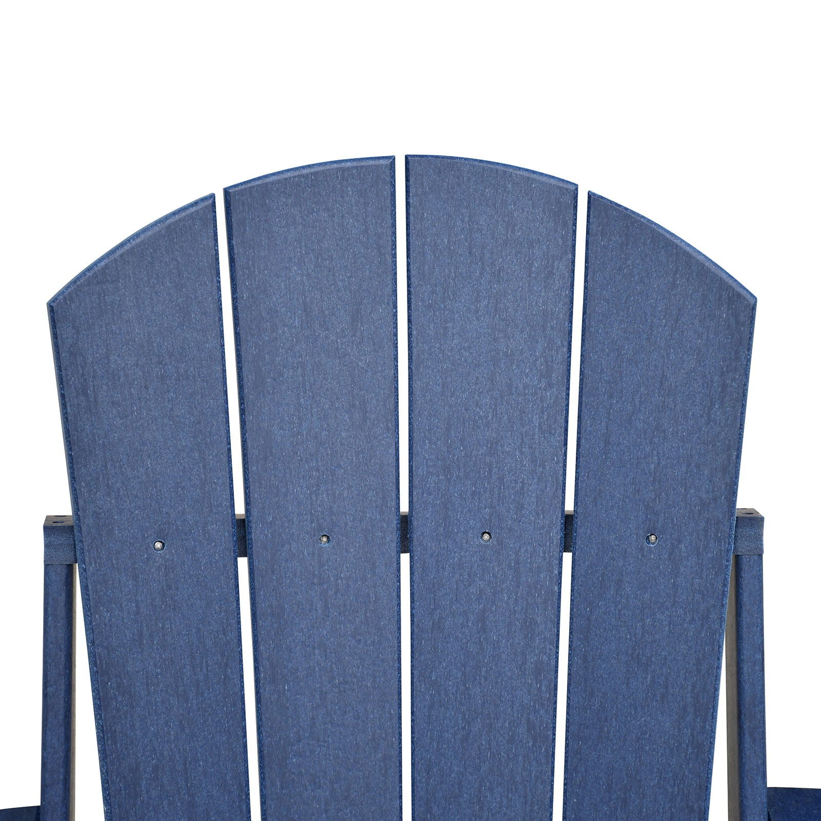 Folding Outdoor Adirondack Chair For Relaxing, Hdpe All-Weather Fire Pit Chair, Patio Lawn Chair For Outside Deck Garden Backyardf Balcony - Navy Blue