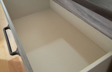 Bronyan - Dark Gray - Four Drawer Chest by Signature Design by Ashley® | Bel Furniture