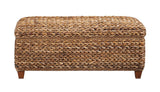 Laughton - Hand - Woven Banana Leaf Storage Trunk - Amber by CoasterEssence | Bel Furniture